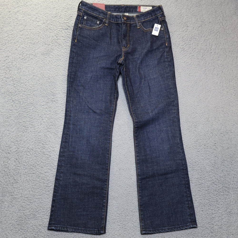 Gap Classic Stretch Bootcut Jeans Womens 6A Dark Wash Mid Rise Denim Pants